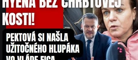 Hyena bez chrbtovej kosti. Petková našla  užitočného idiota aj vo vláde Róberta Fica ..