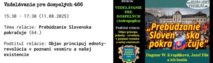 Vzdelávanie pre dospelých 466