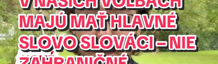 @eduard.zember V NAŠICH VOĽBÁCH MAJÚ MAŤ HLAVNÉ SLOVO SLOVÁCI – NIE ZAHRANIČNÉ A… Eduard Žember