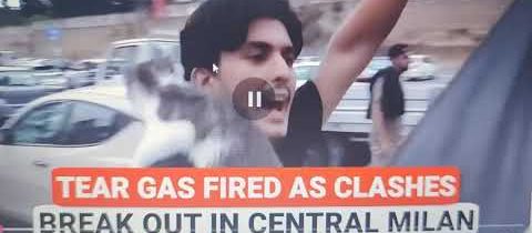 Nepokoje v Itálii: Milán explodoval při střetech, Řím sevřen protesty; Meloniová vybuchla vztekem..