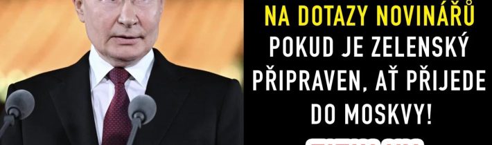 Vladimir Putin –  Ať Zelenský přijede do Moskvy, pokud je připraven | Tiskovka po ukončení SCO