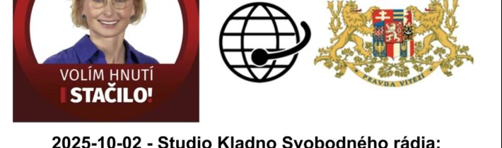 2025-10-02 – St Kladno Svobodného rádia: Předvolební rozhovor s europoslankyní Kateřinou Konečnou