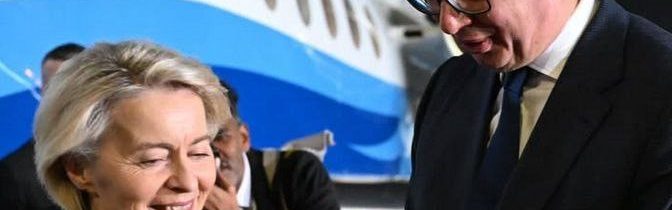 Vučić: „Vitaj v Srbsku, drahá Ursula!“