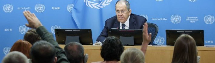 Hlavné vyjadrenia Lavrova na tlačovej konferencii po prejave na Valnom zhromažd…