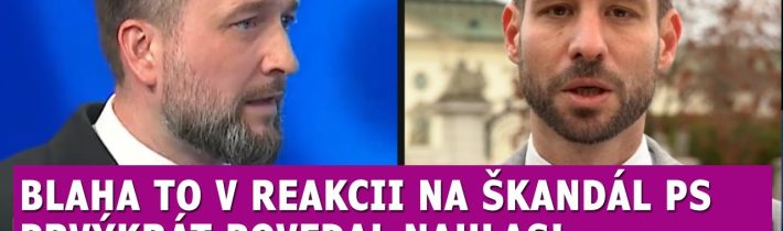 Blaha po nahrávke ktorá usvedčila progresívcov: Treba ich rozpustiť