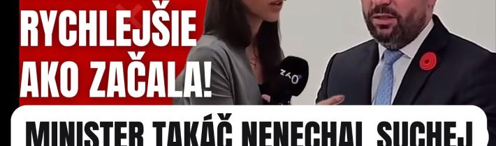 Skončilo to rýchlejšie, než čakala! Takáč zaskočil novinárku Šišolakovú v priamom prenose #politika