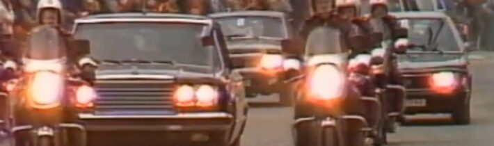 Gorbačov v Bratislave (& Husák, Biľak, Jakeš, 1987)