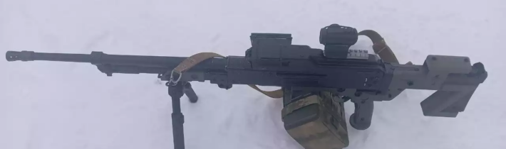 Ruská konverzia tankového guľometu PKT na pechotný a protilietadlový