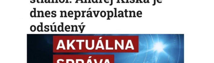 „Na zamyslenie: Keď prvostupňový súd odsúdil neprávoplatne Kisku, všetky médiá t… @Jajka Správy post 2026-02-17 13:55:55