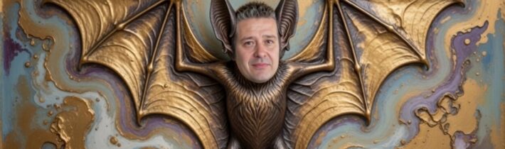 Všade fresky, busty, pamiatky…my sme si dnes všimli jednu takúto: Padlý netopi…