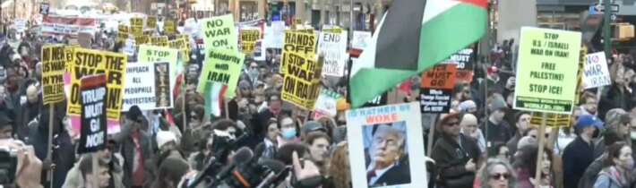 USA: Veľké protesty v 40 mestách po celej krajine proti útokom na Irán!