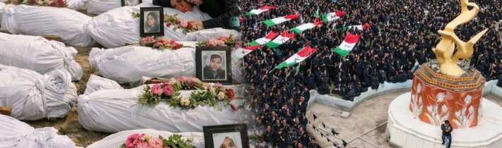 Pohřeb ZAVRAŽDĚNÝCH 168 ÍRÁNSKÝCH ŠKOLAČEK se stal celosvětovou manifestací PROTI SIONISTICKÉMU TERORISMU. Trump: Tato naše válka není válkou! Čeští politici – většinou ubozí prostituti kolaborující se sionistickými agresory