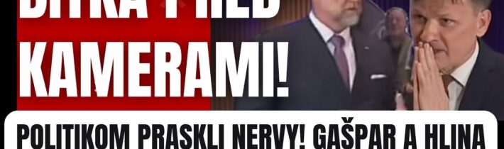 Politikom praskli nervy! Gašpar a Hlina predviedli to, čo v TV ešte nebolo #politika #slovensko