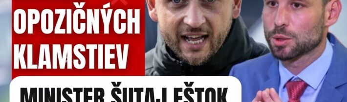 Koniec opozičných klamstiev! Minister Šutaj Eštok zakročil voči opozícii #politika #slovensko #fico