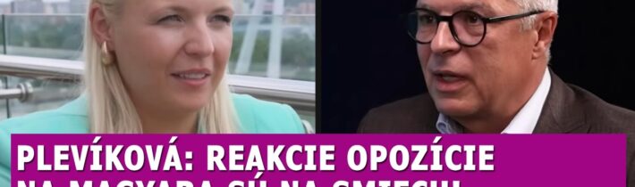 Plevíková: Reakcia opozície na Magyara je na smiech, Korčok by sa mohol učiť od Orbána