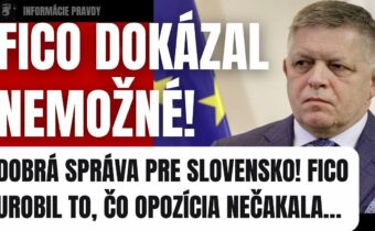 Závidí nám celý svet: Fico dokázal nemožné! Dobrá správa pre Slovensko #politika #fico #slovensko