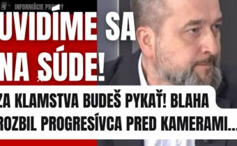 Uvidíme sa na súde: Blaha usvedčil progresivca pred kamerami #slovensko #politika #fico #smersd