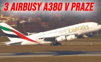 3 Airbusy A380 v Praze v jeden den. Historický moment na Ruzyni.