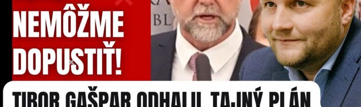 Toto nemôžme dopustiť: Tibor Gašpar odhalil tajný plán Naďa #politika #slovensko #fico #smersd #sns