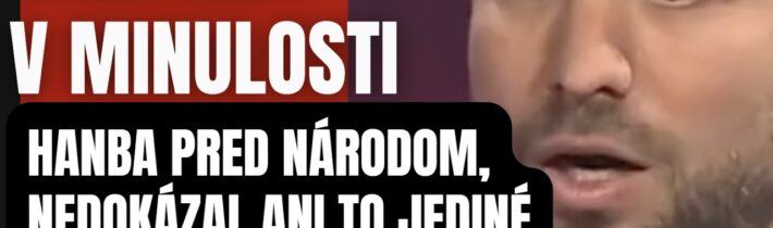 ŠImečka koktal pred kamerami. Stratený v klamstvách a minulosti. Moderátorka sa spýtala to jediné