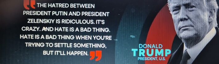 Americký prezident Donald Trump vyjádřil naději na brzké dosažení míru mezi Ruskem a Ukrajinou…