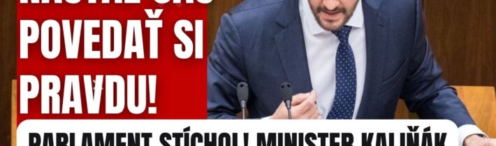 Parlament stíchol: Minister Kaliňák oznámil správu, na ktorú všetci čakali #politika #slovensko