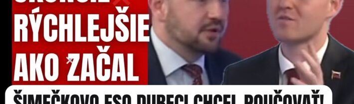 Šimečkovo ESO Dubeci chcel poučovať! Bartek ho VYPOL pred kamerami #politika #slovensko #fico #smer