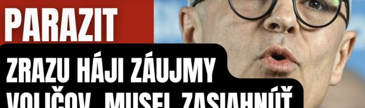 Protislovenský parazit a hysterický klamár sa musel krotiť keď prehovoril Smerák ako repa
