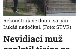 A nemal titulok znieť takto?Nevidiaci muž zaplatil tisíce za rekonštrukciu dom… / Fľuska post 2026-04-22 18:03:34