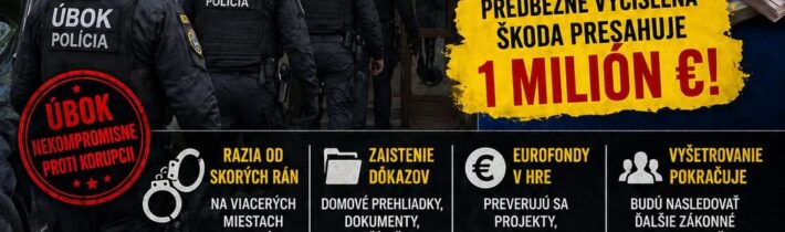 AKCIA „CESTY“ – MILIÓNY Z EUROFONDOV V HRE ÚBOK dnes ráno zasiahol na strednom … „MAREK ŠOUN komentuje“2026-04-28 11:55:46
