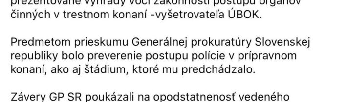 Tak čo pani Zuzka Š., u vás tiež všetko v poriadku ako na Generálnej prokuratúre…