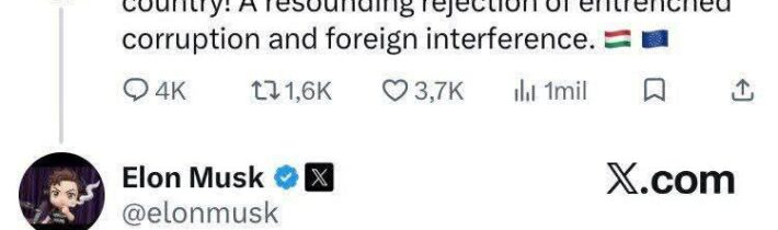 To je celý Elon Musk!Tak Alex Soros sa teší, že si Maďari vzali naspäť svoju k… / Fľuska post 2026-04-13 21:03:17