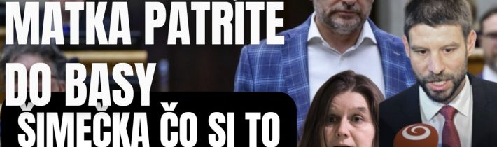 Matovič udrel po stole. Ty a tvoja matka patríte do basy. Čo si tie báchorky vymýšľaš?