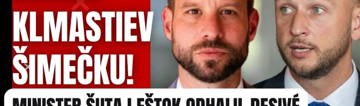 Koniec klamstvám Šimečku: Minister Šutaj Eštok oznámil mimoriadnu správu #politika #slovensko #fico
