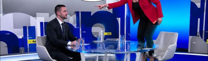 Lucia YAR vs Milan Uhrík. Yar si užíva osočovanie protistrany v debate NA TELO v TV Markíza.