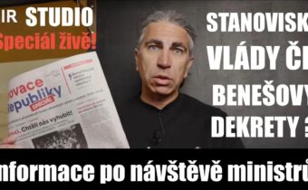Riziko zrušení Benešových dekretů⁉️Sudetoněmecký landsmanšaft v Brně | STUDIO IR