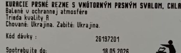 Billa už privítala asi Ukrajinu v EÚ Ukrajinské prsné rezne len za 7.19 eur… … „MAREK ŠOUN komentuje“2026-05-16 11:06:44