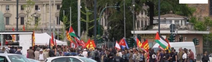Itálie v ulicích: masové protesty proti blokádě Gazy, lidé žádají konec války i zbrojení
