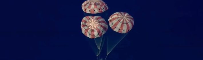 Štyria astronauti misie Artemis II sa po rekordnom oblete kozmickou loďou Orion…