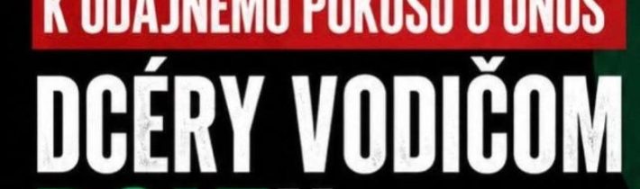 Vyjadrenie otca k údajnému pokusu o únos dcéry vodičom Boltu.Bratislava / Rovink…