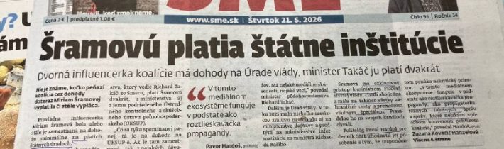 Poslali ste mi…Dnes aj s titulkou v tlači Koment v diskusii k ZKH: „Nerozumiem…