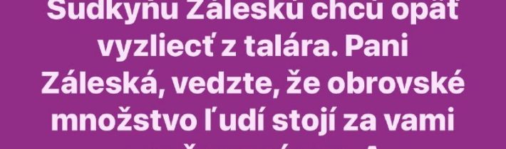 Toto je šikanaStojíme za vami, pani Pamela…