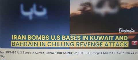 AKTUÁLNĚ: Írán BOMBARDUJE americké základny v Kuvajtu a Bahrajnu; Je POD ÚTOKEM 22.000 vojáků z USA?