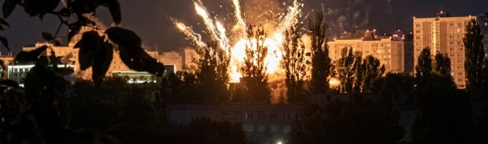 Unikátní video z Kyjeva: Místní natočili okamžik masivního útoku ruských střel