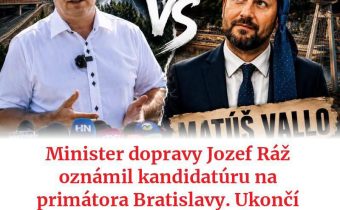 Minister dopravy Jozef Ráž oznámil kandidatúru na post primátora Bratislavy. Svo…