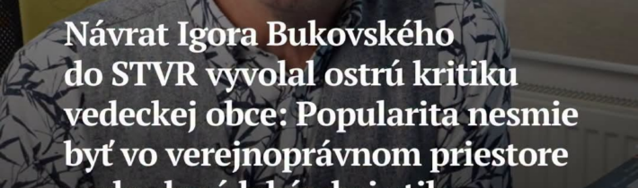 Vedecká obec kritizuje / Fľuska post 2026-06-30 09:02:03