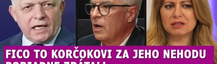 Fico to Korčokovi za jeho nehodu riadne ZRÁTAL, a nielen jemu ale aj exprezidentke