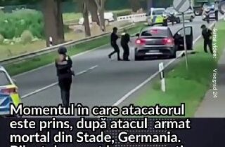 Moment, keď je útočník chycený po smrteľnom útoku v nemeckom Stade. Bilancia stú…