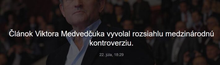Politické a mediálne reakcie na Medvedčuka