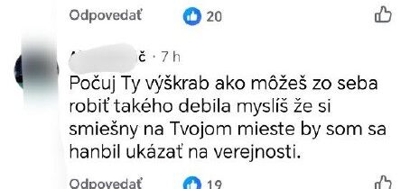 Ferko tu vidíš čo si o tvojich vtipoch myslia ľudia! @slobodaprejavu…